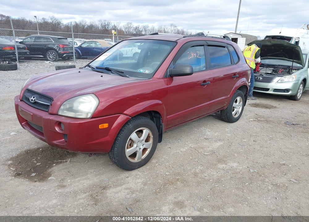 2007 HYUNDAI TUCSON GLS VIN: KM8JM12B97U576083