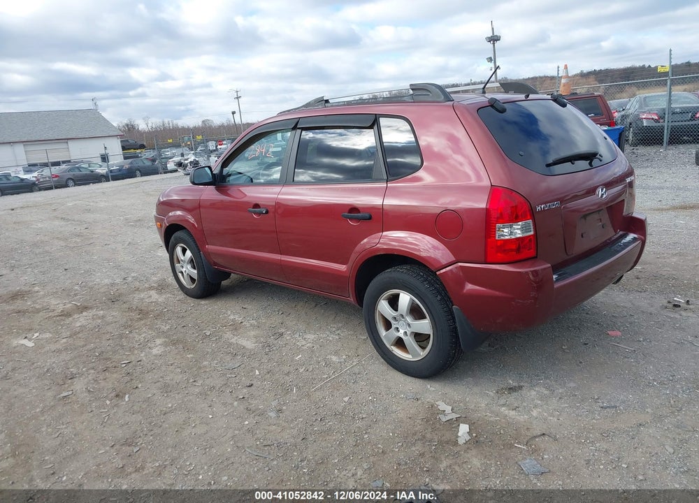2007 HYUNDAI TUCSON GLS VIN: KM8JM12B97U576083