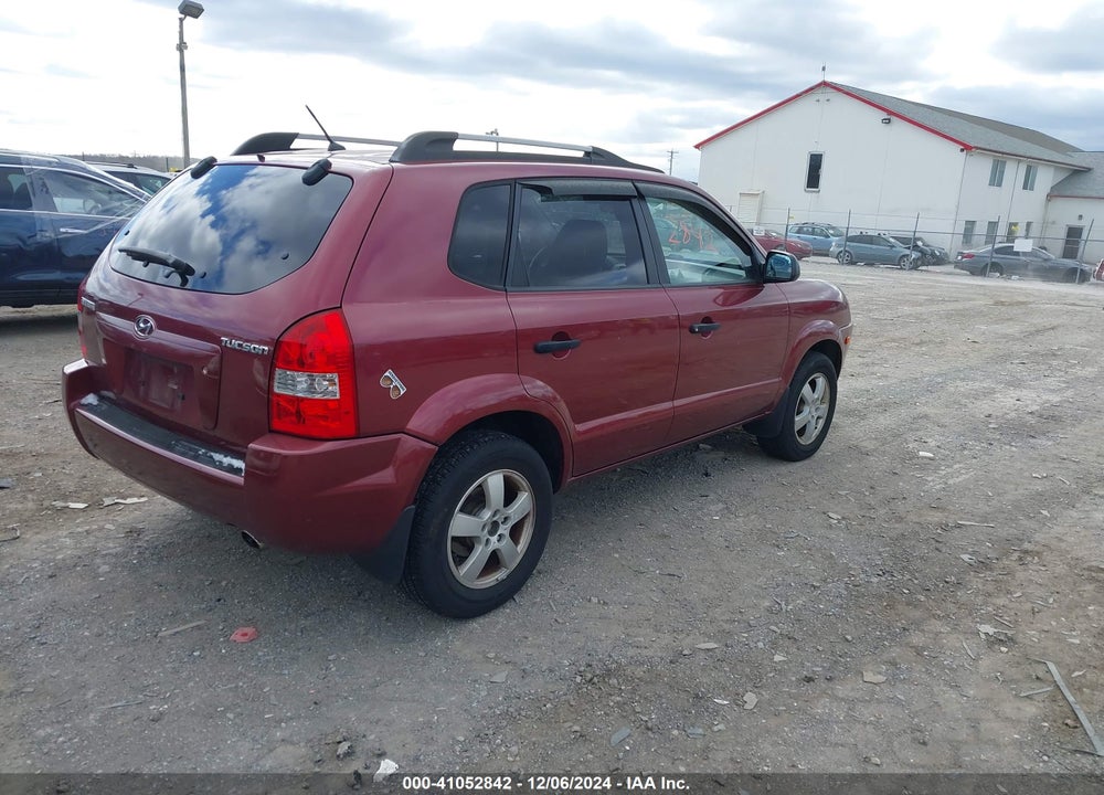 2007 HYUNDAI TUCSON GLS VIN: KM8JM12B97U576083