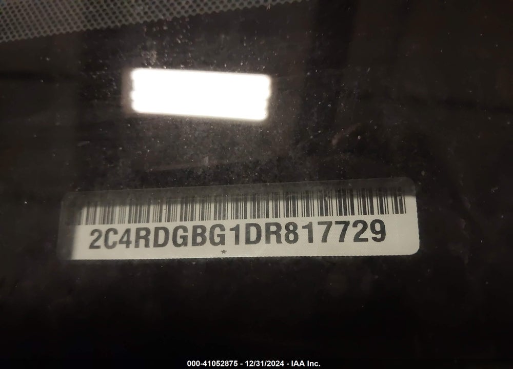 2013 DODGE GRAND CARAVAN SE VIN: 2C4RDGBG1DR817729