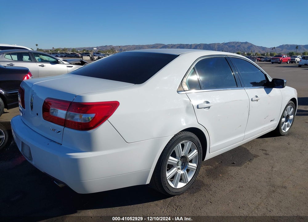 2007 LINCOLN MKZ VIN: 3LNHM26T87R654402