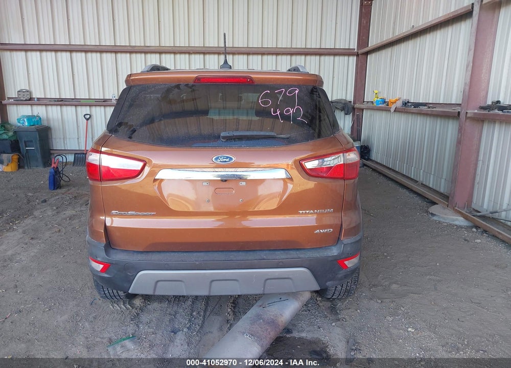 2019 FORD ECOSPORT TITANIUM VIN: MAJ6S3KL4KC257862