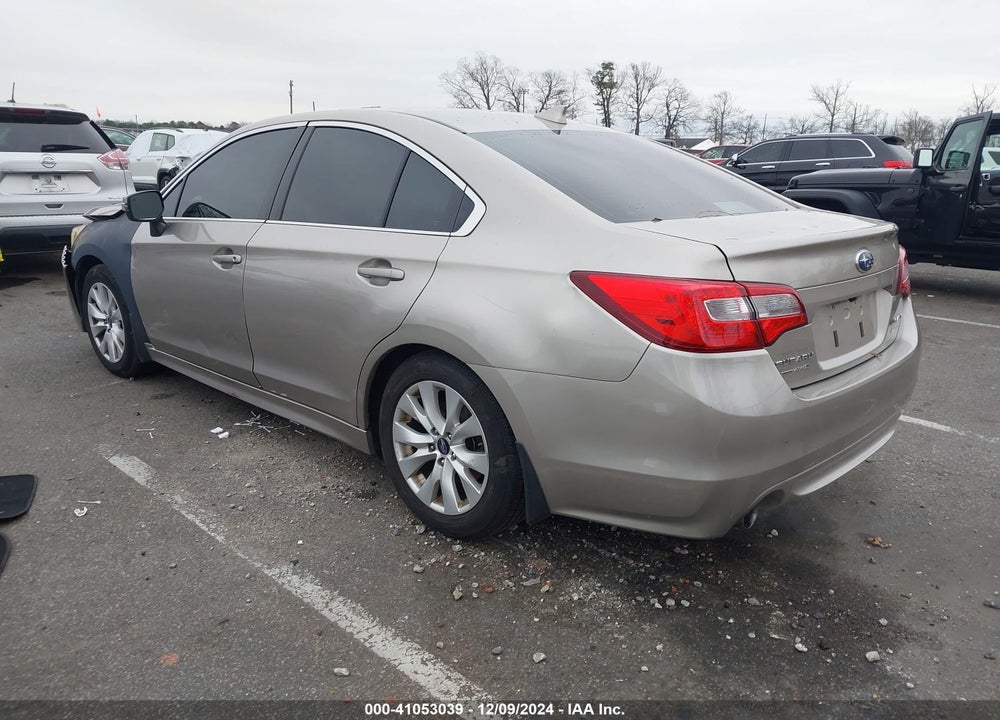 2016 SUBARU LEGACY 2.5I PREMIUM VIN: 4S3BNAH67G3009179