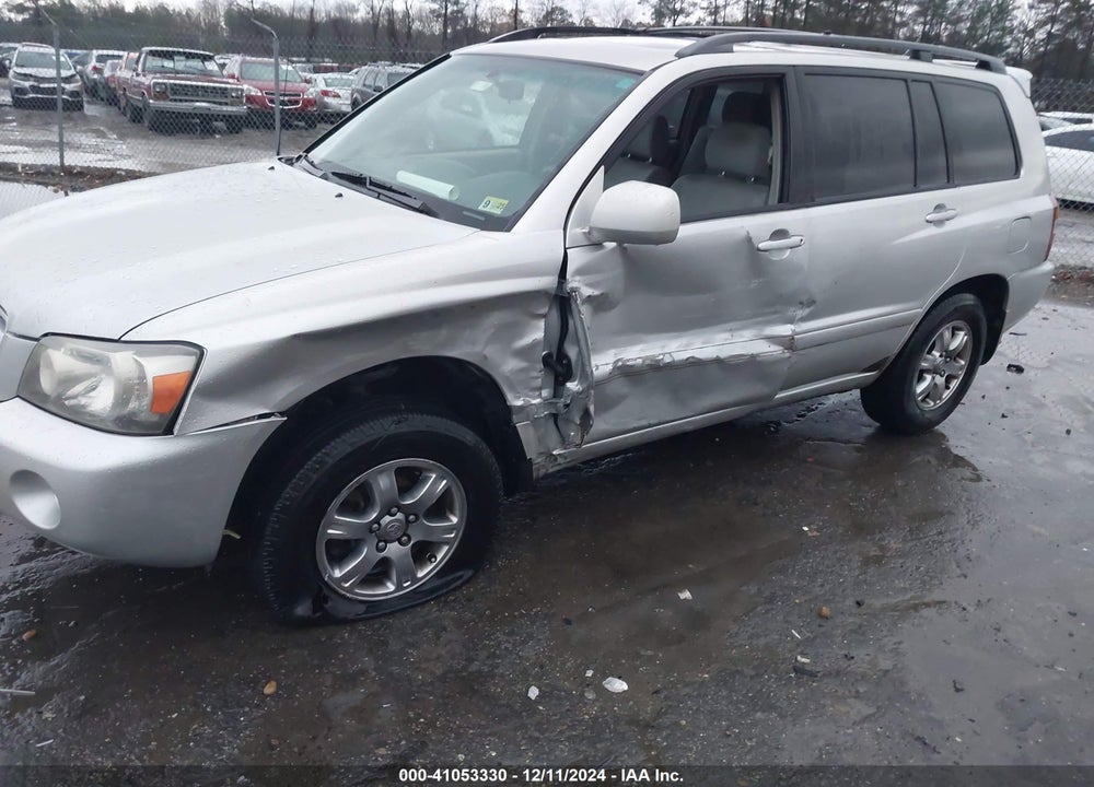 2007 TOYOTA HIGHLANDER V6 VIN: JTEEP21A370193190