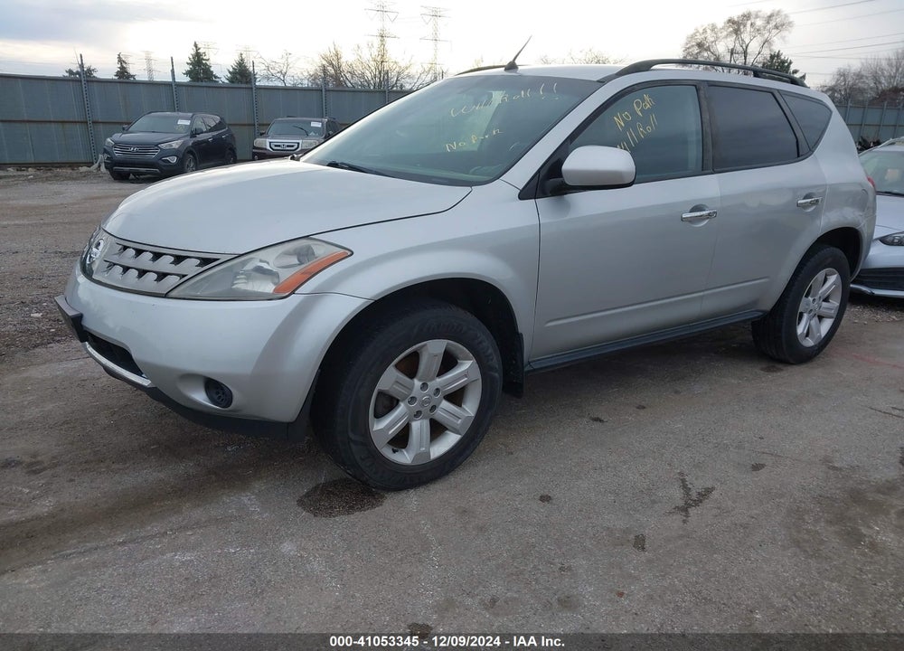 2007 NISSAN MURANO S VIN: JN8AZ08W47W662985