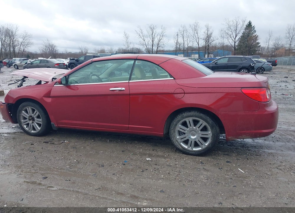 2008 CHRYSLER SEBRING LIMITED VIN: 1C3LC65M38N124933