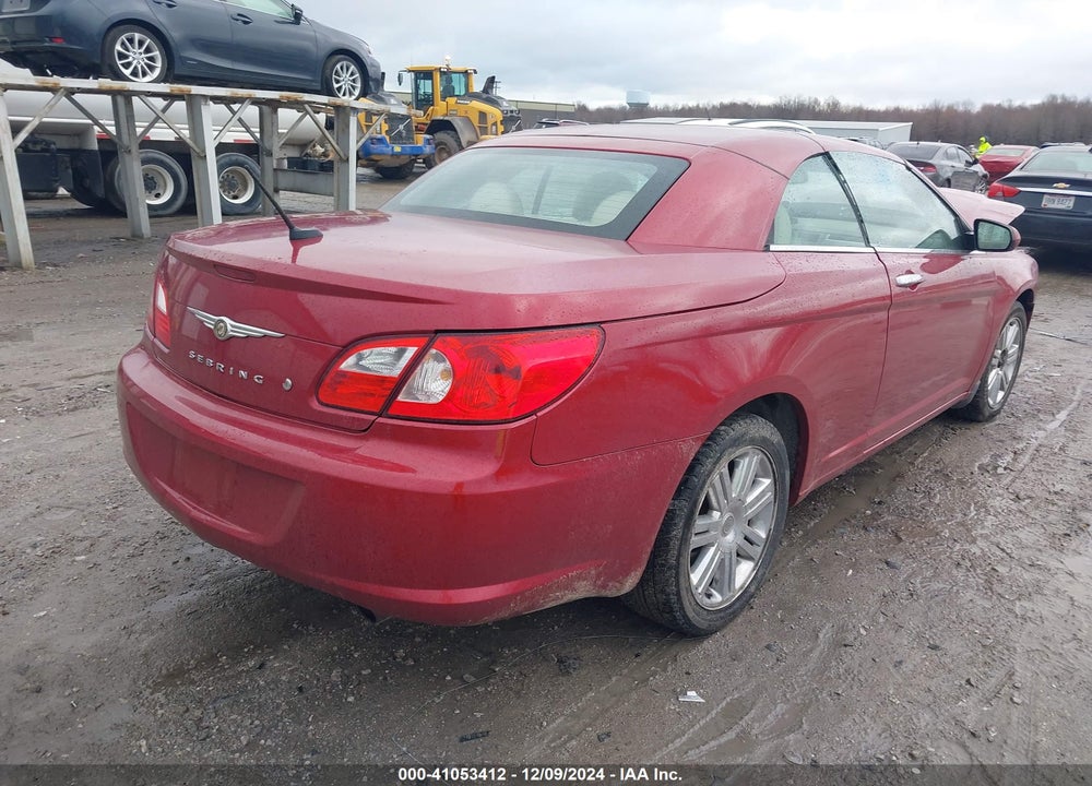 2008 CHRYSLER SEBRING LIMITED VIN: 1C3LC65M38N124933
