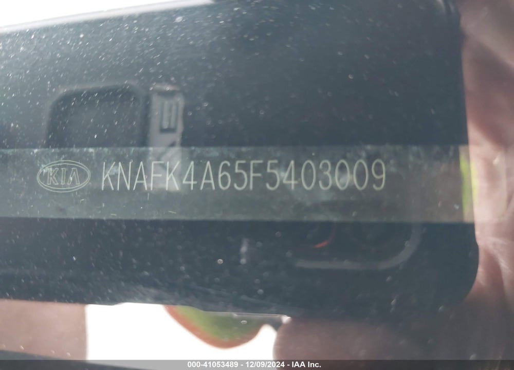 2015 KIA FORTE VIN: KNAFK4A65F5403009