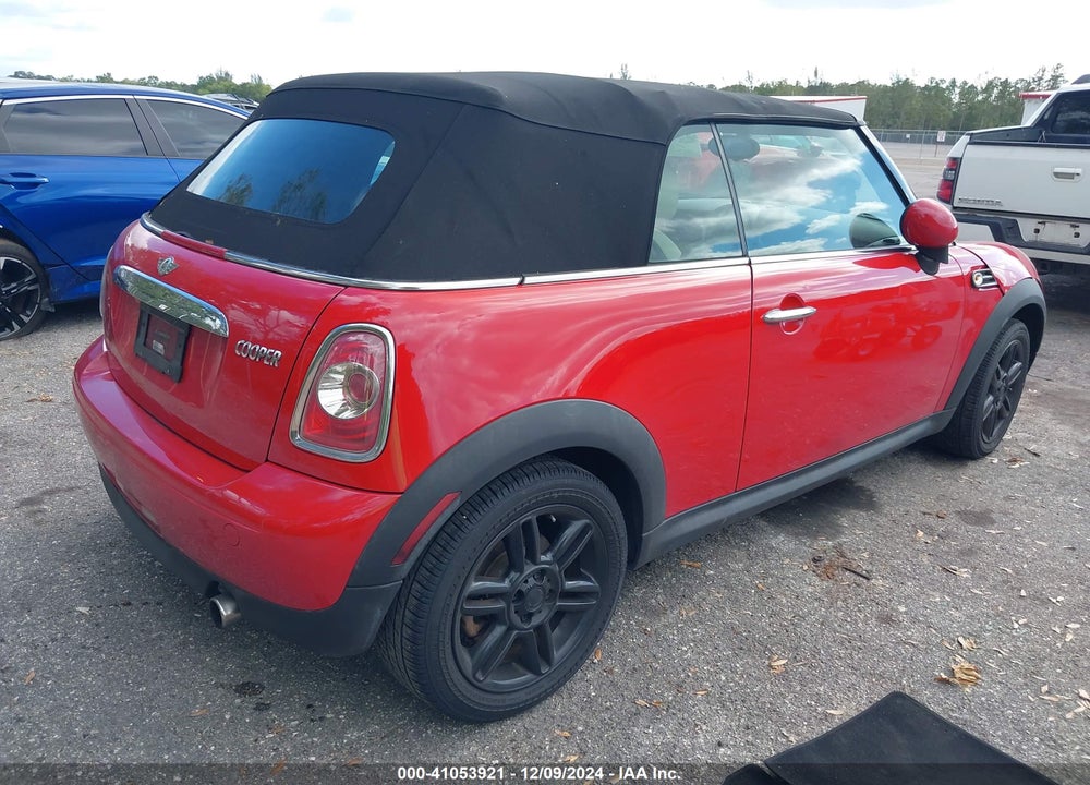 2014 MINI CONVERTIBLE COOPER VIN: WMWZN3C56ET861056
