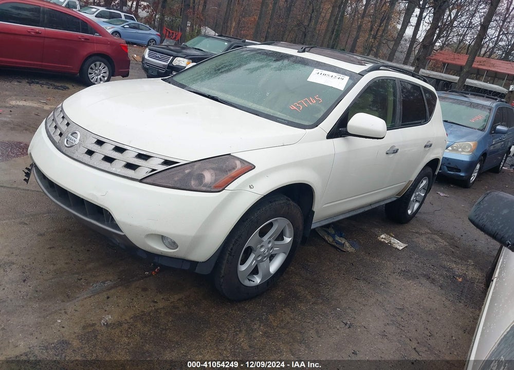 2005 NISSAN MURANO SL VIN: JN8AZ08W25W437705