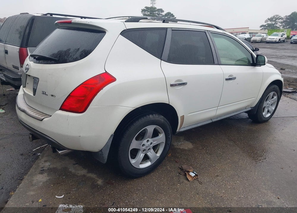 2005 NISSAN MURANO SL VIN: JN8AZ08W25W437705