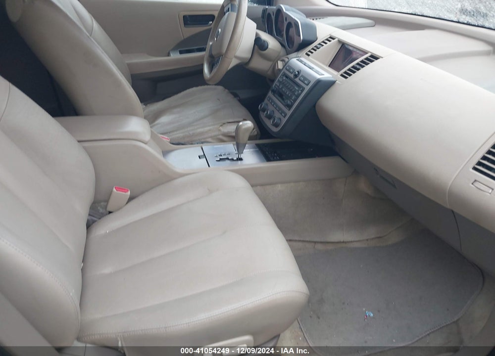 2005 NISSAN MURANO SL VIN: JN8AZ08W25W437705