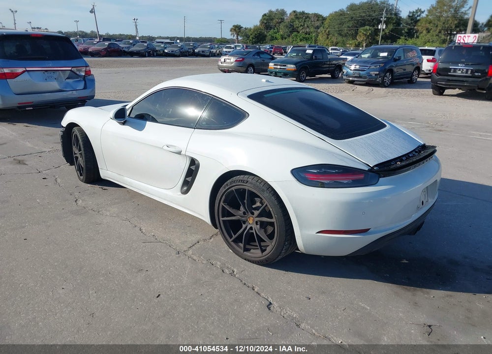 2019 PORSCHE 718 CAYMAN VIN: WP0AA2A84KS261348
