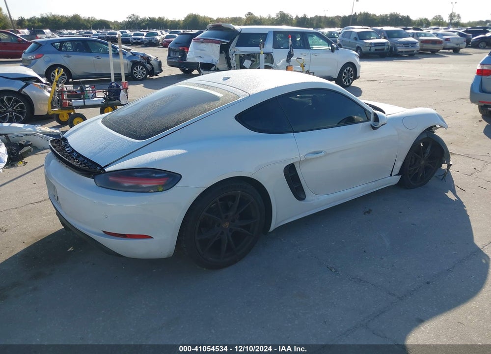 2019 PORSCHE 718 CAYMAN VIN: WP0AA2A84KS261348