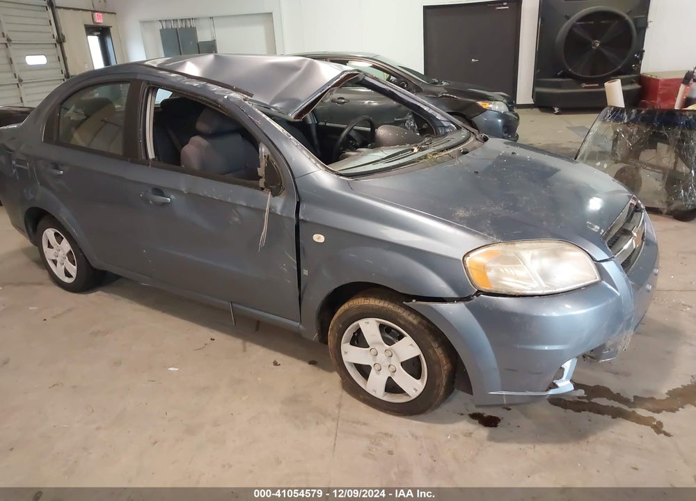 2007 CHEVROLET AVEO LS VIN: KL1TD56617B139683