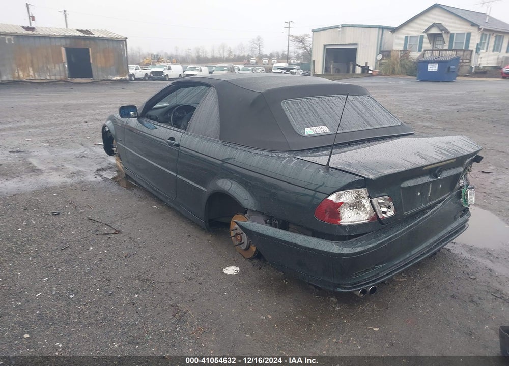 2003 BMW 330CI VIN: WBABS53443EV90643