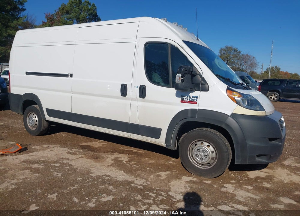 2021 RAM PROMASTER 2500 HIGH ROOF 159 WB VIN: 3C6LRVDGXME517902