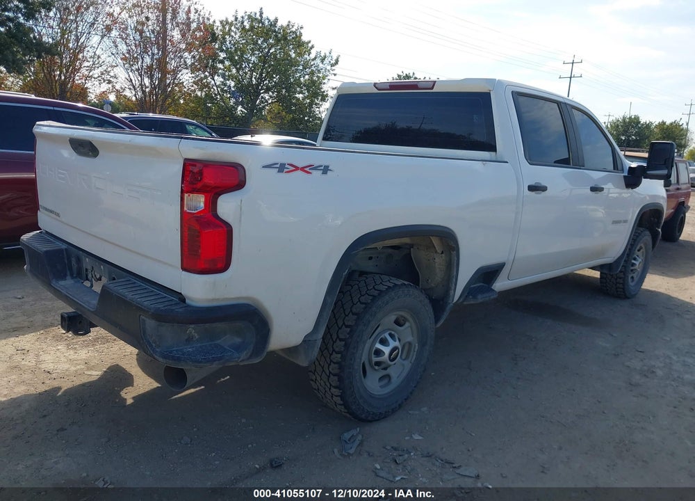 2022 CHEVROLET SILVERADO 2500HD 4WD STANDARD BED WT VIN: 1GC4YLEY7NF180320