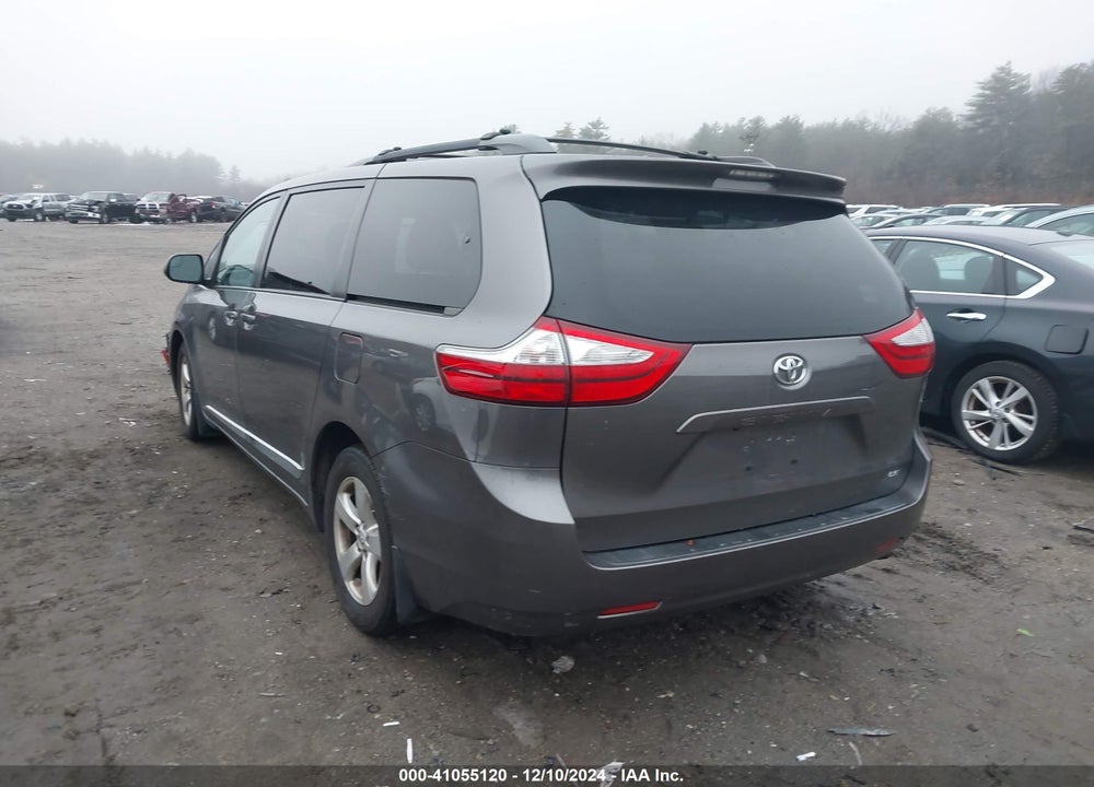 2017 TOYOTA SIENNA LE 8 PASSENGER VIN: 5TDKZ3DC3HS832266