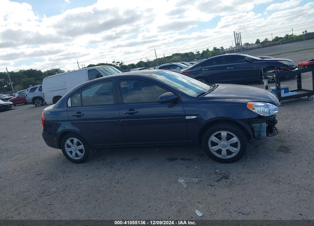 2007 HYUNDAI ACCENT GLS VIN: KMHCN46C47U093921