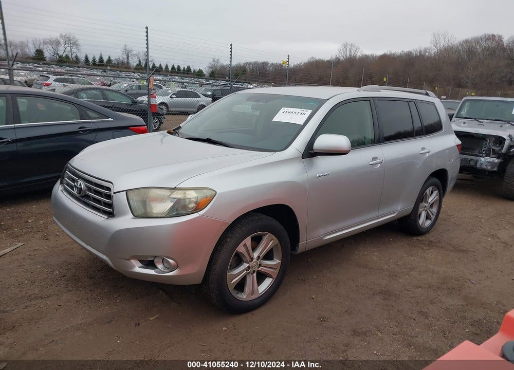 2008 TOYOTA HIGHLANDER SPORT VIN: JTEES43A682022835