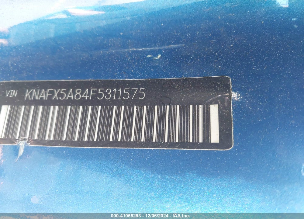 2015 KIA FORTE EX VIN: KNAFX5A84F5311575