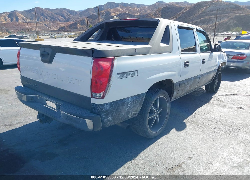 2004 CHEVROLET AVALANCHE 1500 VIN: 3GNEK12T74G343491