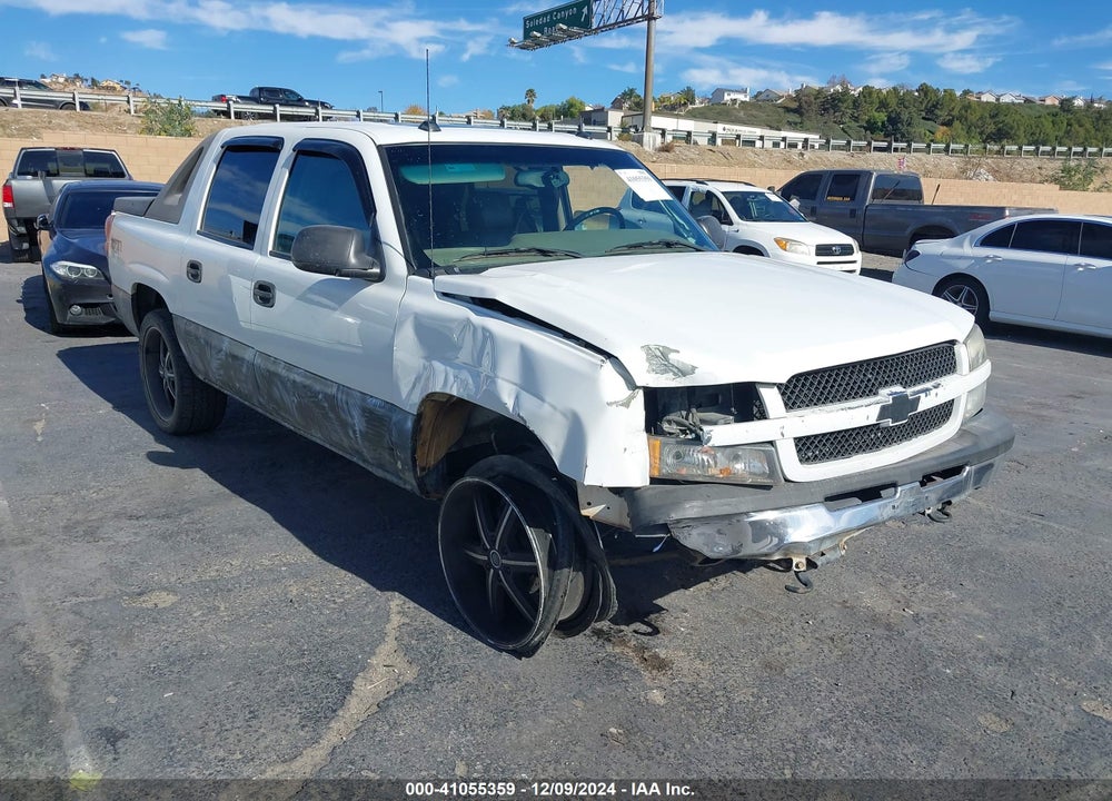 2004 CHEVROLET AVALANCHE 1500 VIN: 3GNEK12T74G343491