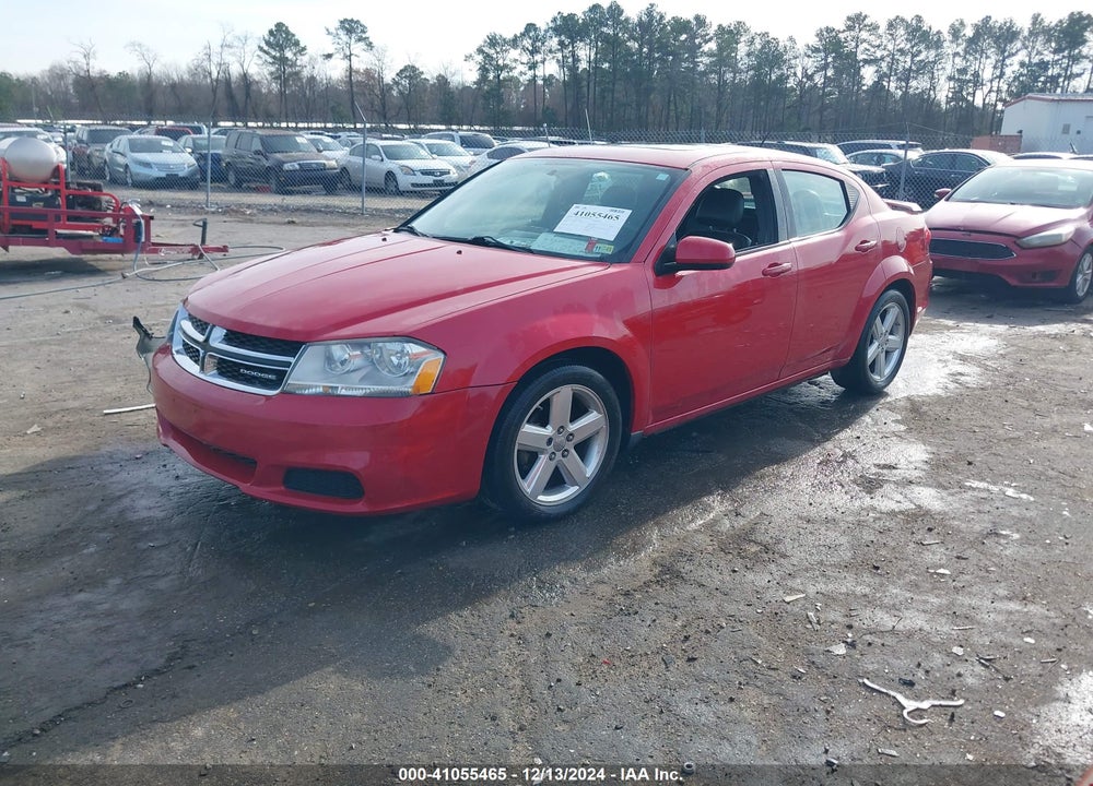 2012 DODGE AVENGER SXT VIN: 1C3CDZCB4CN142141