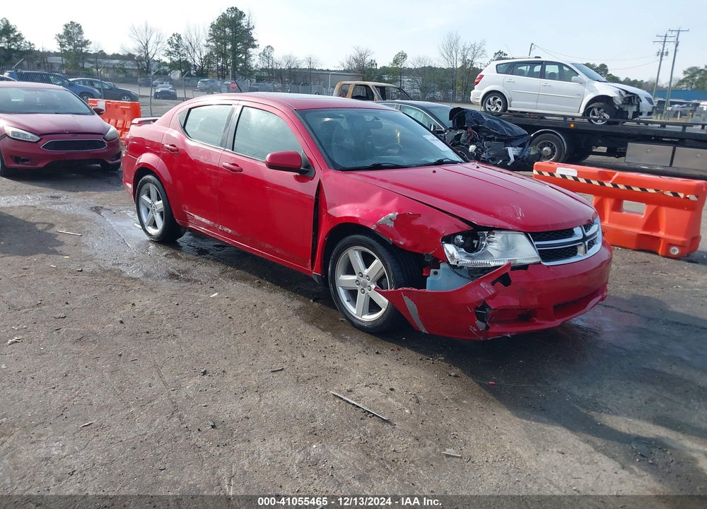 2012 DODGE AVENGER SXT VIN: 1C3CDZCB4CN142141