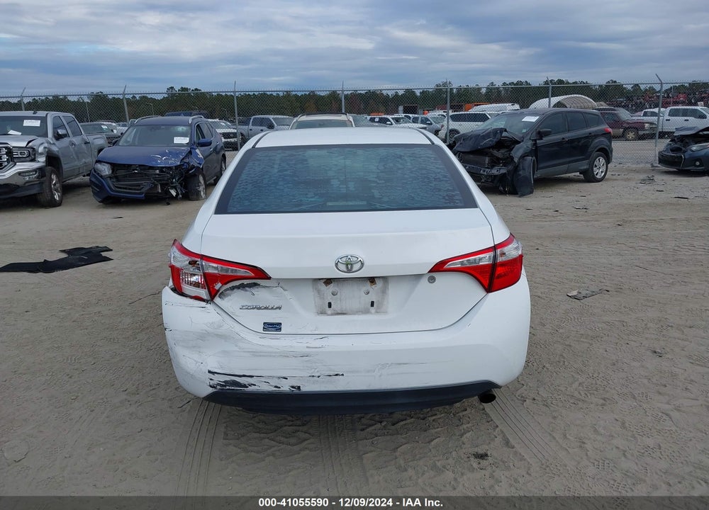 2016 TOYOTA COROLLA L VIN: 2T1BURHE6GC487707