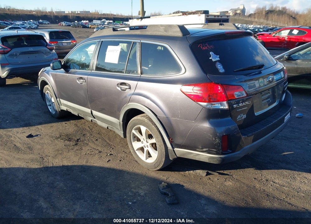2013 SUBARU OUTBACK 2.5I PREMIUM VIN: 4S4BRBGC4D3260394