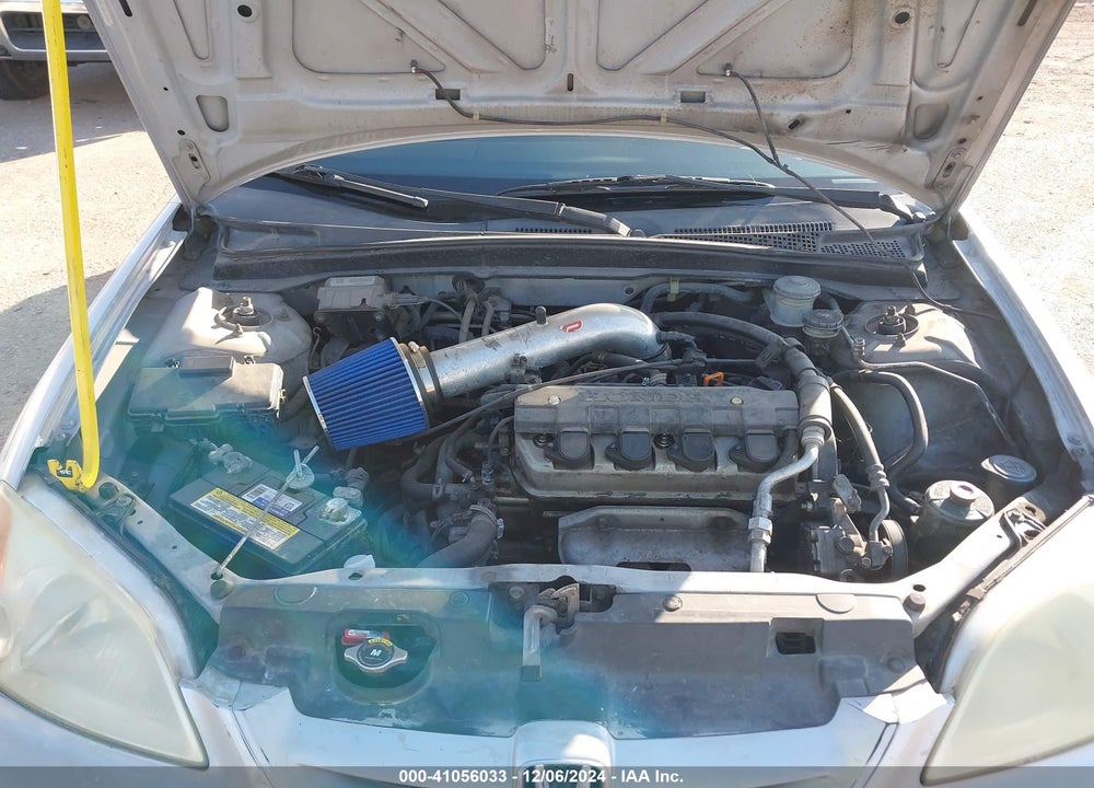 2001 HONDA CIVIC LX VIN: 1HGEM22581L019539