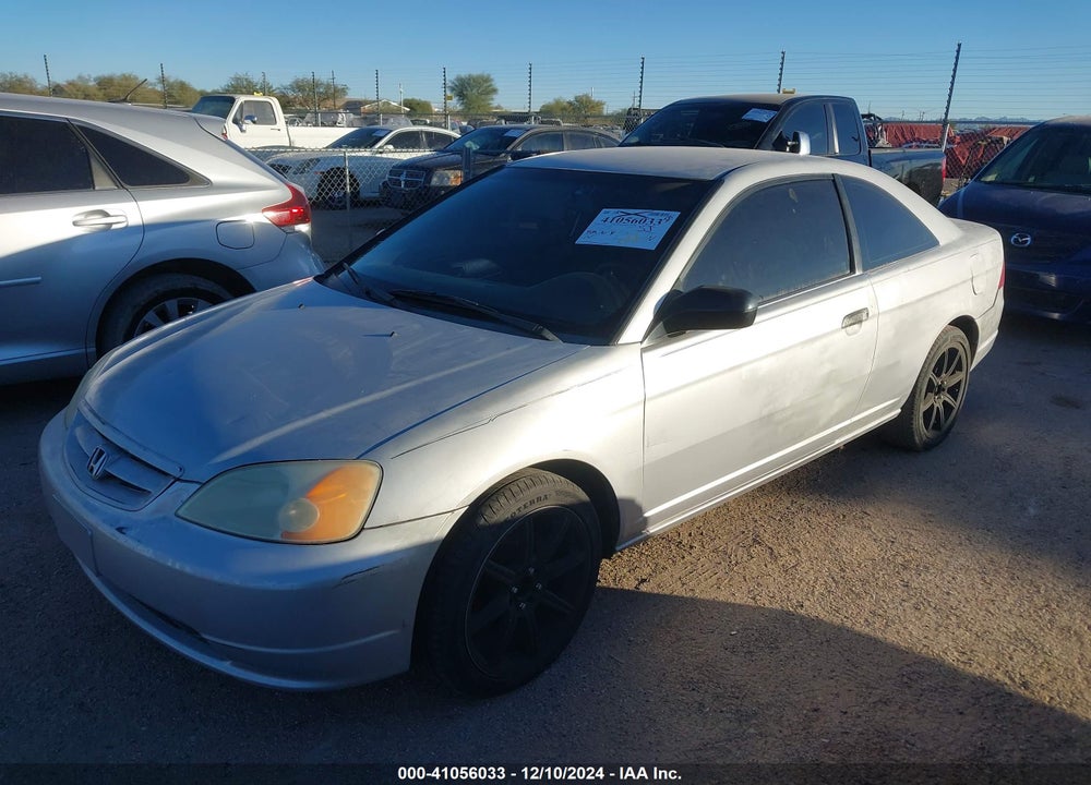 2001 HONDA CIVIC LX VIN: 1HGEM22581L019539