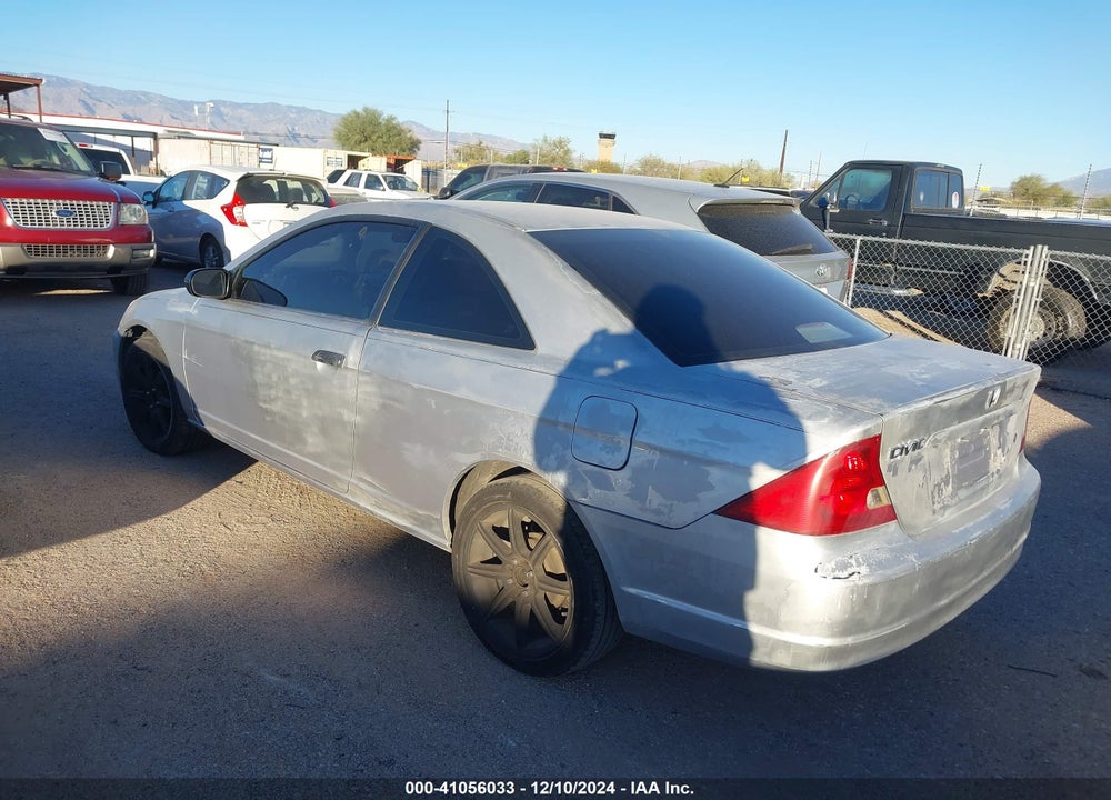 2001 HONDA CIVIC LX VIN: 1HGEM22581L019539