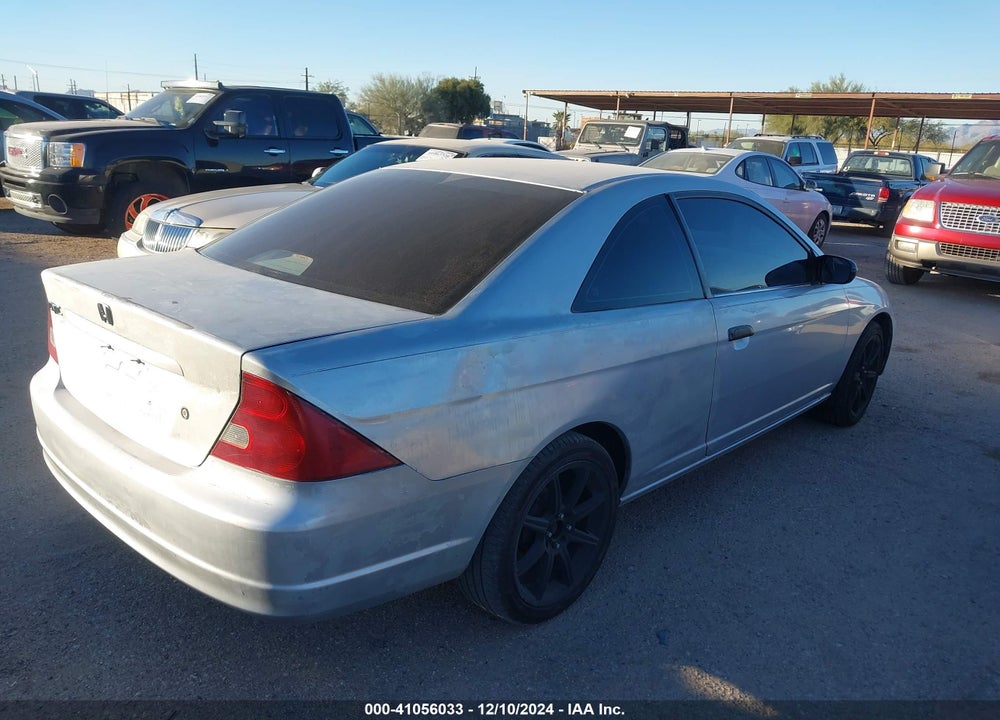 2001 HONDA CIVIC LX VIN: 1HGEM22581L019539