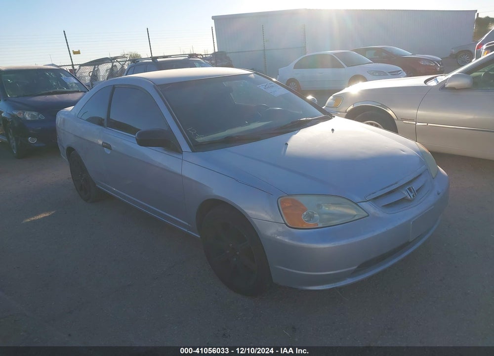 2001 HONDA CIVIC LX VIN: 1HGEM22581L019539