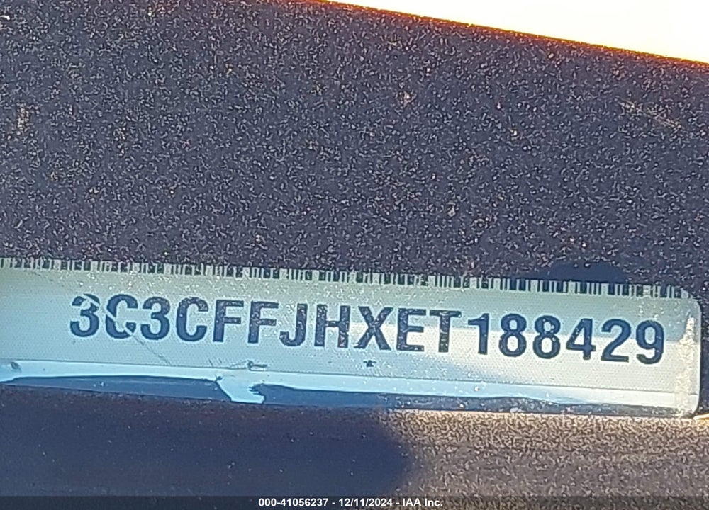 2014 FIAT 500C GQ EDITION VIN: 3C3CFFJHXET188429