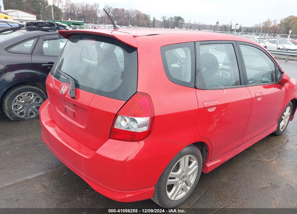 2007 HONDA FIT SPORT VIN: JHMGD38667S036446
