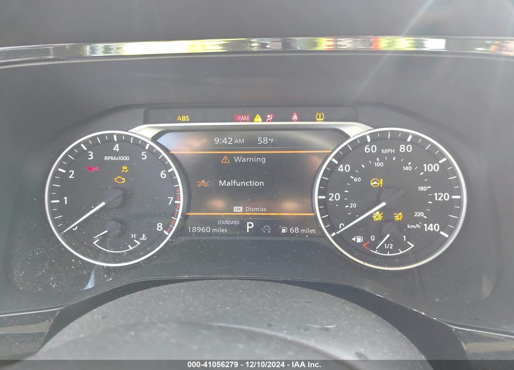 2022 NISSAN PATHFINDER SV 2WD VIN: 5N1DR3BA8NC241496