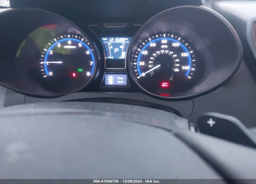2013 HYUNDAI VELOSTER TURBO W/BLACK VIN: KMHTC6AE6DU116055