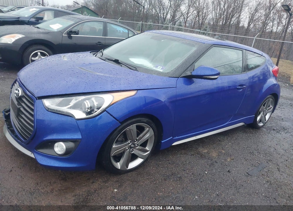 2013 HYUNDAI VELOSTER TURBO W/BLACK VIN: KMHTC6AE6DU116055