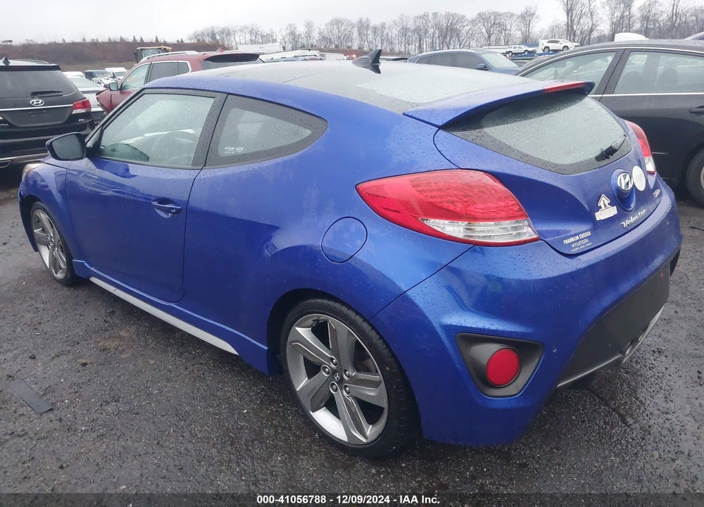 2013 HYUNDAI VELOSTER TURBO W/BLACK VIN: KMHTC6AE6DU116055