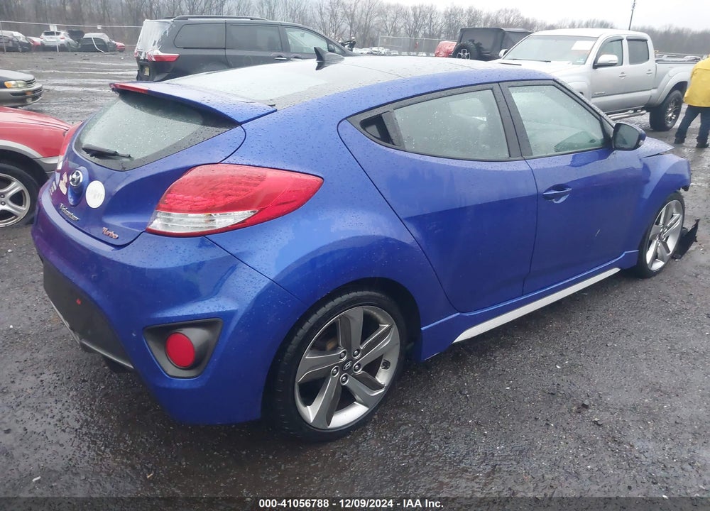 2013 HYUNDAI VELOSTER TURBO W/BLACK VIN: KMHTC6AE6DU116055