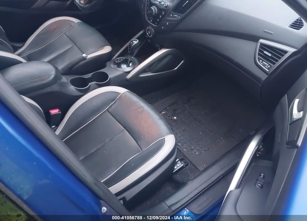 2013 HYUNDAI VELOSTER TURBO W/BLACK VIN: KMHTC6AE6DU116055