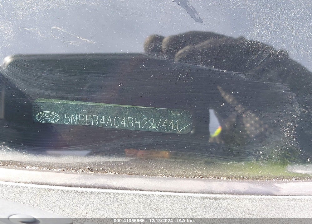 2011 HYUNDAI SONATA GLS VIN: 5NPEB4AC4BH227441