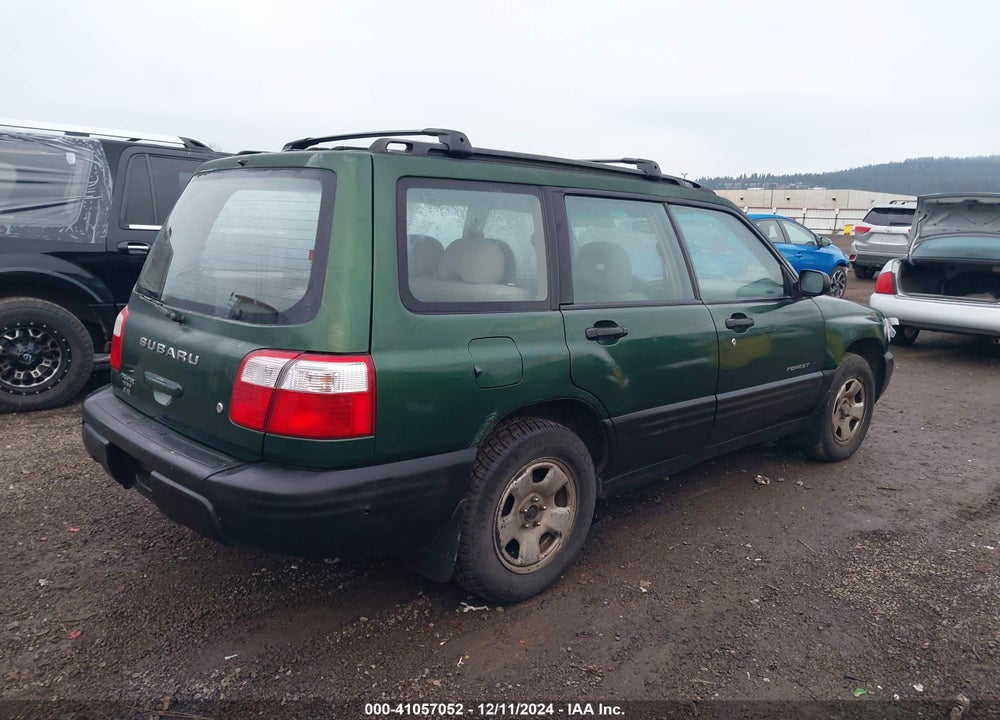 2002 SUBARU FORESTER L VIN: JF1SF63572H718592