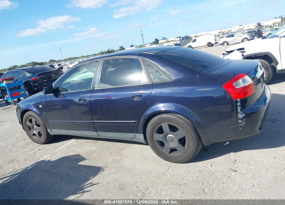 2002 AUDI A4 1.8T VIN: WAULC68EX2A293973