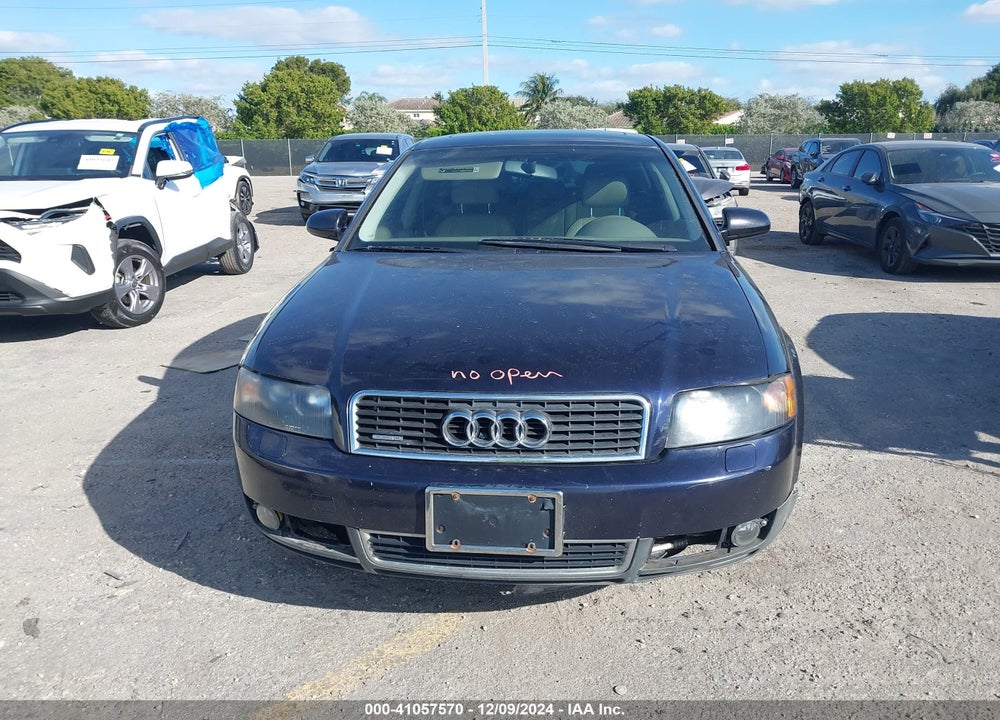 2002 AUDI A4 1.8T VIN: WAULC68EX2A293973