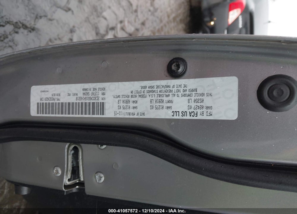 2016 CHRYSLER 300 300S VIN: 2C3CCAGG1GH142218